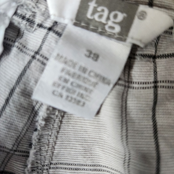 Mens Tag Grey Plaid Shorts 38 - Picture 4 of 6